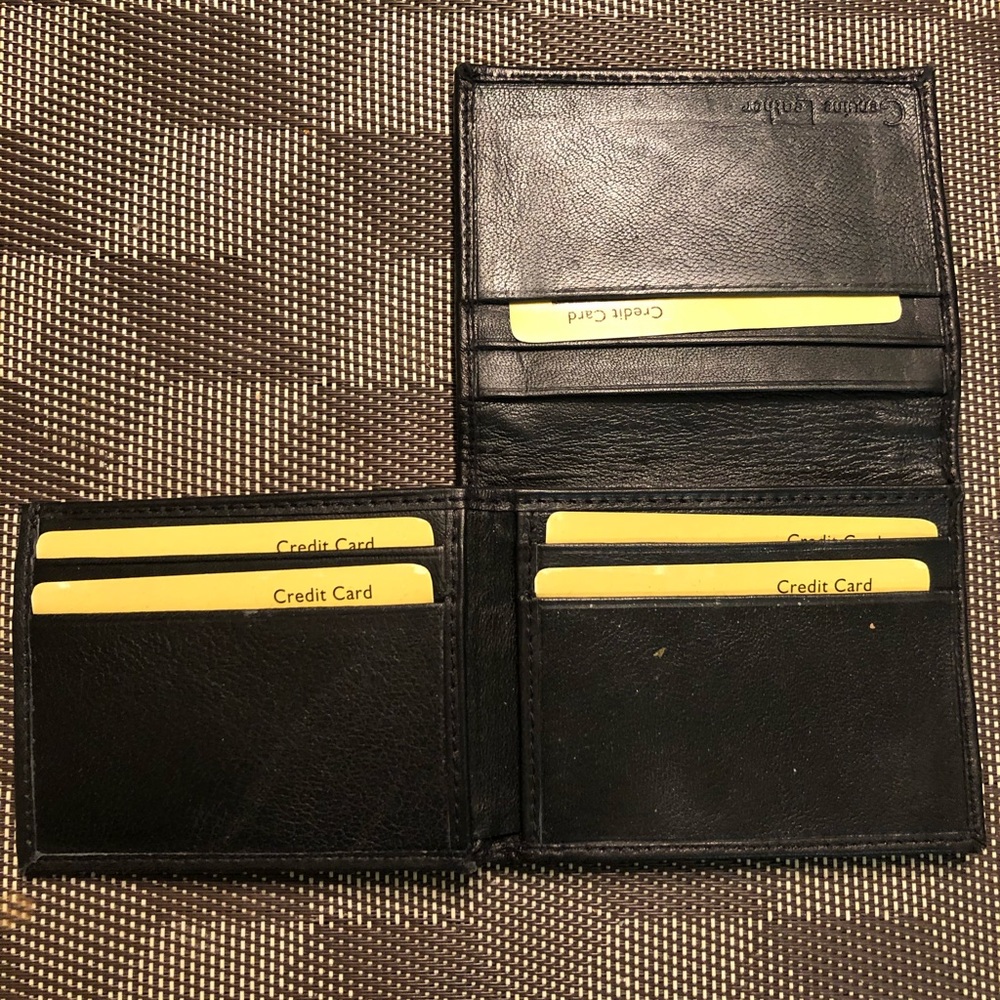 Black Genuine Leather Wallet -never used